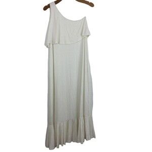 Rachael Pally Harmony One-Shoulder Sleeveless Dress White Size Small NWT